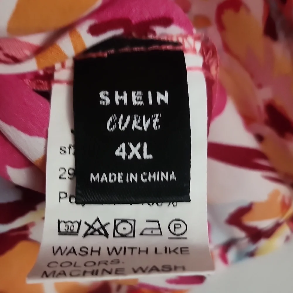 SHEIN Curve floral spaghetti strap tops with cold shoulder tops- 3 Available - Picture 13 of 13